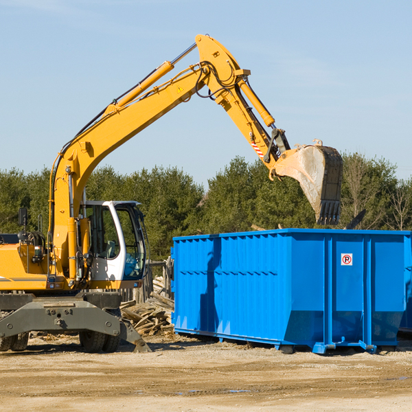 are there any restrictions on where a residential dumpster can be placed in Palominas Arizona